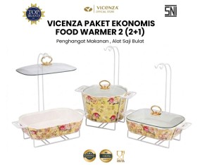 Paket Ekonomis Food Warmer 2 (2+1) Mawar